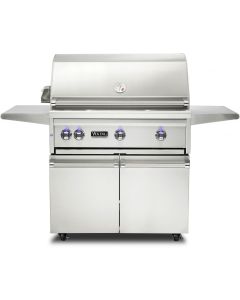 36" VIKING Pro Outdoor Grill : Freestanding Grill With Prosear Burner and Rotisserie : VQGFS5361LSS