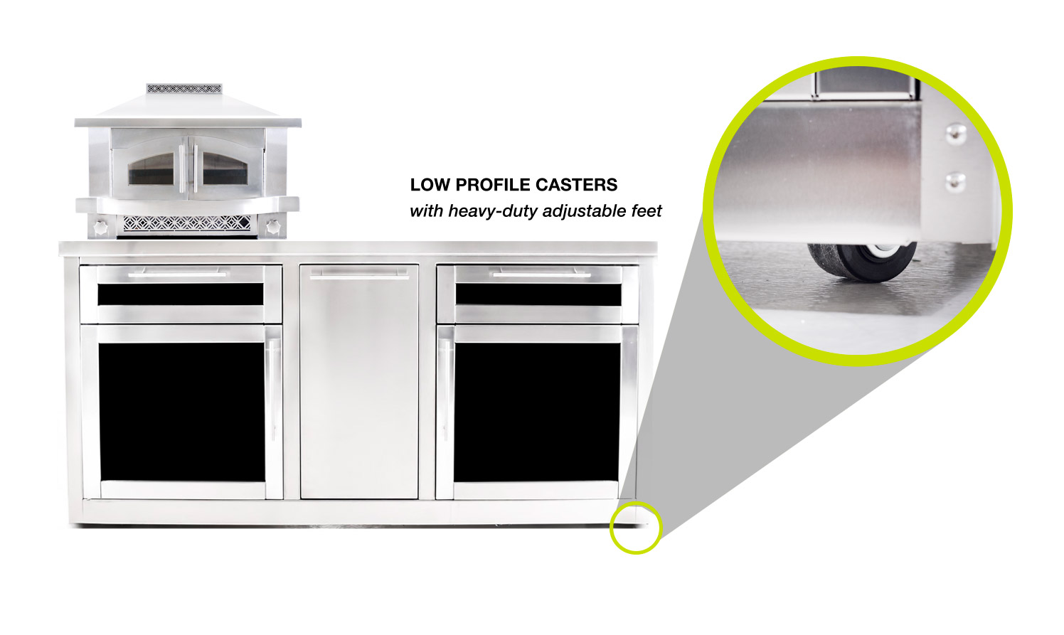 outdoor kitchen casters